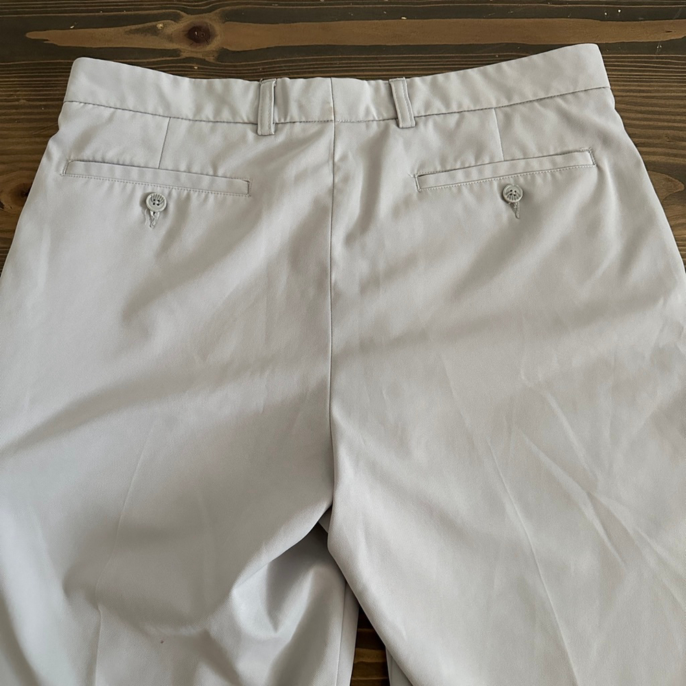 Men’s Pebble Beach Performance Flat Front Golf Shorts 34 Gray Classic - Picture 4 of 6